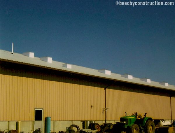 commercial construction pole barn building in Indiana