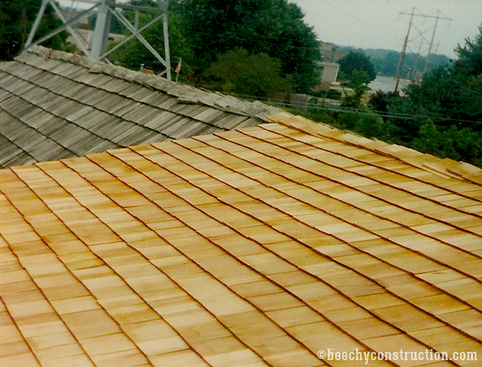 Wooden Slat Shingle Roofing